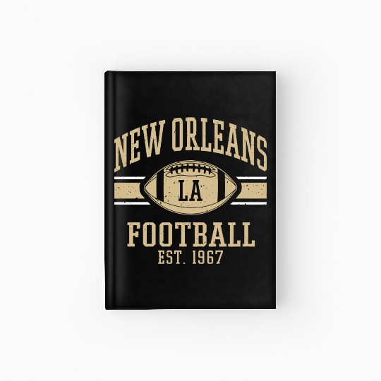 New Orleans Football Vintage Louisiana Nola Saint Hardcover Journal