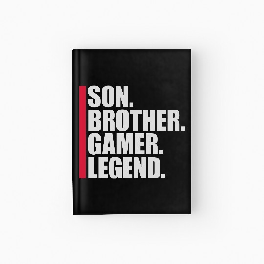 son brother gamer legend Hardcover Journal