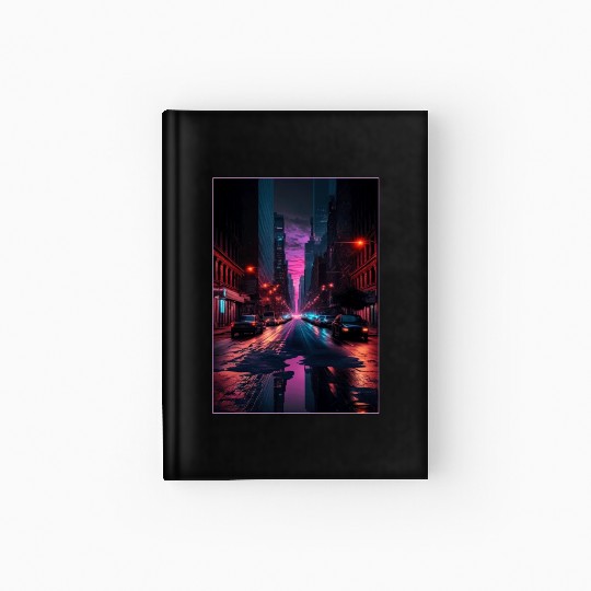 New York Vaporwave Aesthetic Retro Style Love NY Hardcover Journal