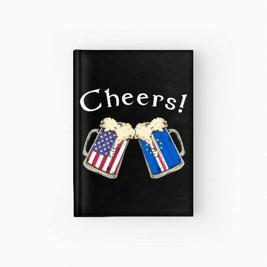 Cabo Verdean American Grown Cheers Beer Drink Hardcover Journal