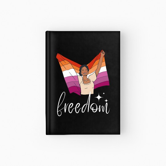 Lesbian Flag of Love and Freedom Hardcover Journal