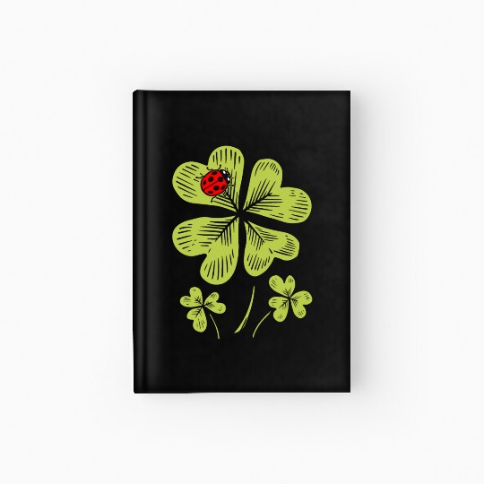 Ladybug St. Patricks Day Bug Catcher Entomologist Hardcover Journal