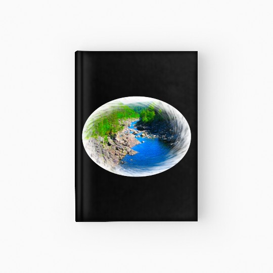 A river running through a valley in the wilderness Hardcover Journal