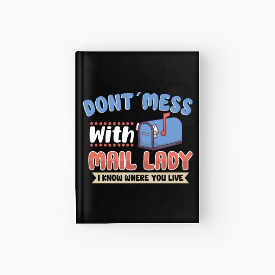 Postal Worker Mail Lady Mail Carrier Postal Hardcover Journal