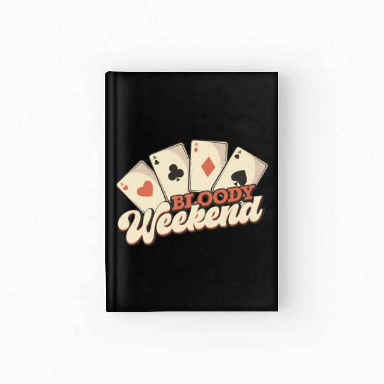 Poker Casino Poker Player Gambling Roulette Hardcover Journal