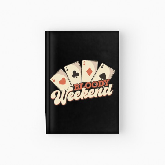 Poker Casino Poker Player Gambling Roulette Hardcover Journal