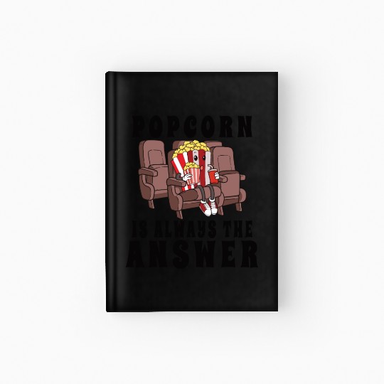 Movie Watching Cinema Popcorn Binge Watching Hardcover Journal