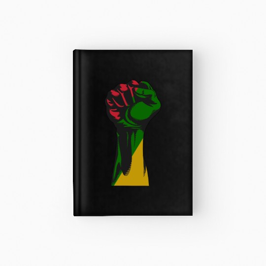 Cool African Ancestry Pride Flag Black History Hardcover Journal