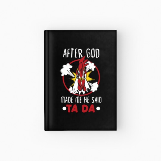 Chicken Farmer Gift Funny Chickens Country Farm Hardcover Journal