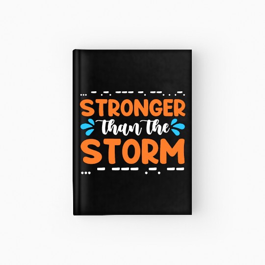 Ham Radio Stronger Than The Storm Radio Operator Hardcover Journal