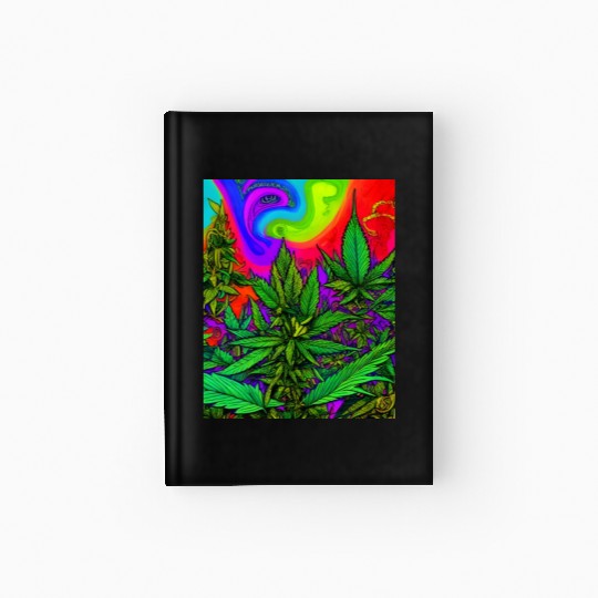 Psychedelic cannabis land Hardcover Journal