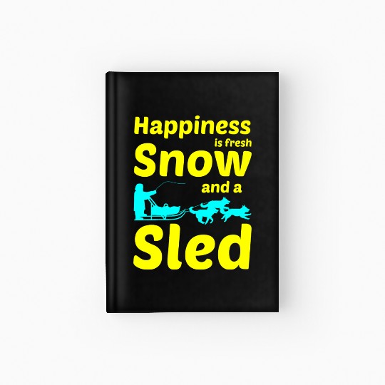 Husky Sledding Sled Dog Racing Alaskan Racers Hardcover Journal