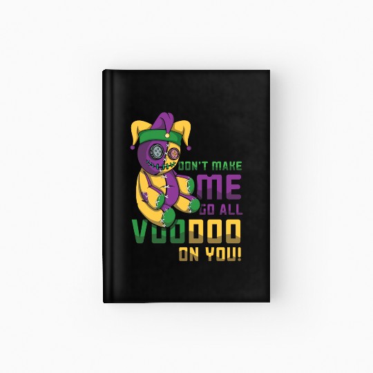 Witchcraft Doll Festival Parade Beads Mardi Gras Hardcover Journal