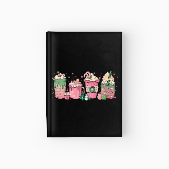 Hot Chocolate Cup Peppermint Mocha Hardcover Journal