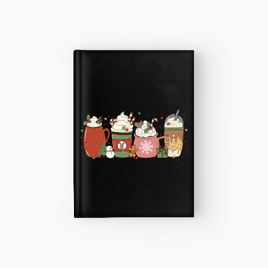 Hot Chocolate Cup Peppermint Mocha Hardcover Journal