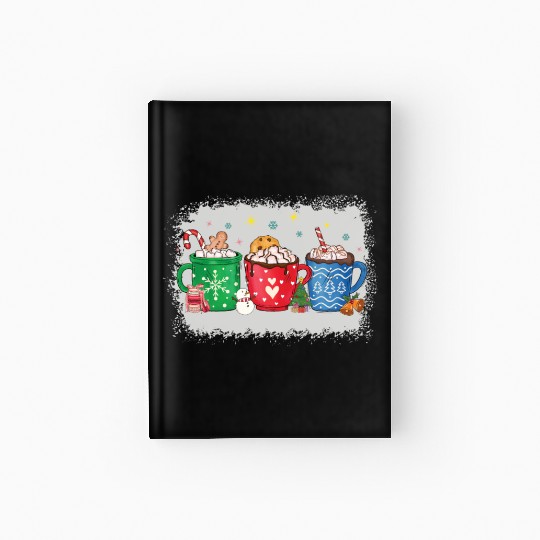 Christmas Hot Chocolate Peppermint Mocha Hardcover Journal