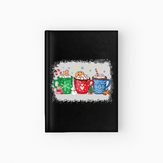 Christmas Hot Chocolate Peppermint Mocha Hardcover Journal