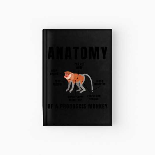 Anatomy Of A Proboscis Monkey Hardcover Journal