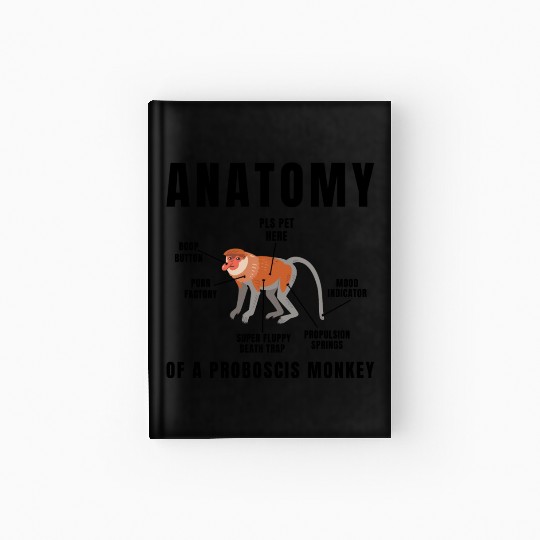 Anatomy Of A Proboscis Monkey Hardcover Journal