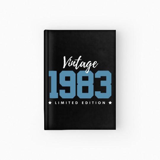 40 Years Vintage 1983 Retro 40th Birthday Hardcover Journal