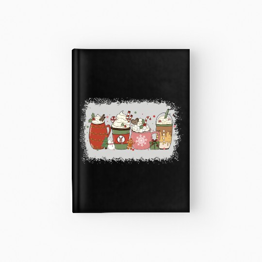 Christmas Hot Chocolate Peppermint Mocha Hardcover Journal
