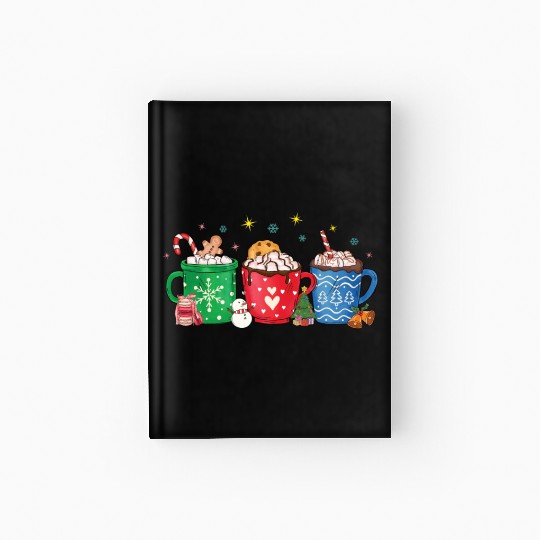Christmas Hot Chocolate Cup Hardcover Journal