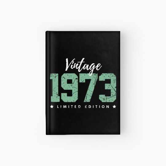 50 Years Vintage 1973 Retro 50th Birthday Hardcover Journal