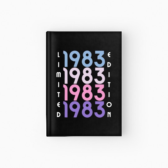 40 Years Vintage 1983 Retro 40th Birthday Hardcover Journal