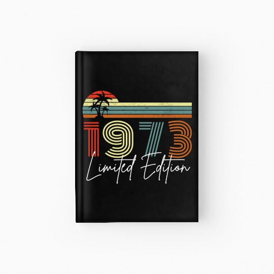 50 Years Vintage 1973 Retro 50th Birthday Hardcover Journal