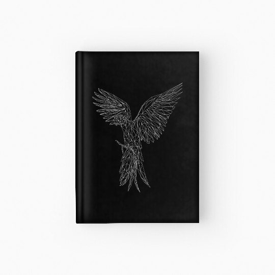 African Grey Parrot Hardcover Journal Bird Parakeet Hardcover Journal