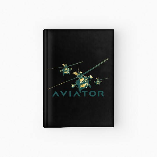 Aviator Black Helicopters Squadron Hardcover Journal