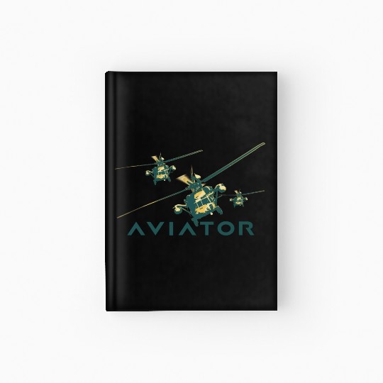 Aviator Black Helicopters Squadron Hardcover Journal