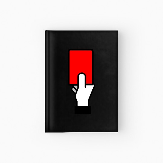 Penalty Card, Red Card Hardcover Journal