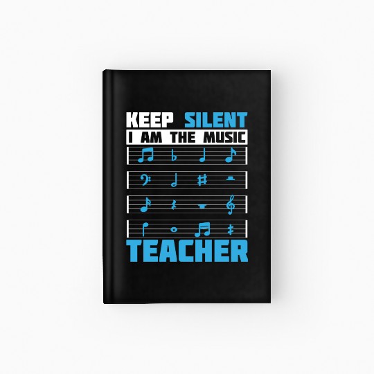 Music Teacher music nout Hardcover Journal