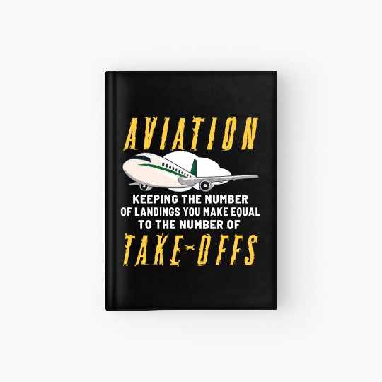 Pilot Aviation Airplane Airline Future Pilots Hardcover Journal