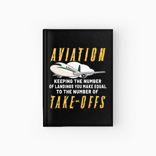 Pilot Aviation Airplane Airline Future Pilots Hardcover Journal