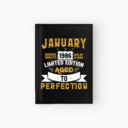 January 1986 Limited Edition Aged To Perfection Hardcover Journal
