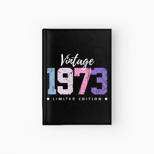 50 Years Vintage 1973 Retro 50th Birthday Hardcover Journal