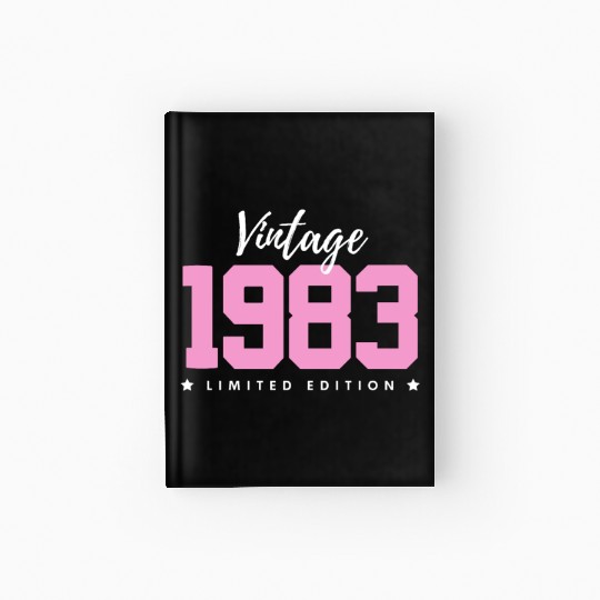 40 Years Vintage 1983 Retro 40th Birthday Hardcover Journal