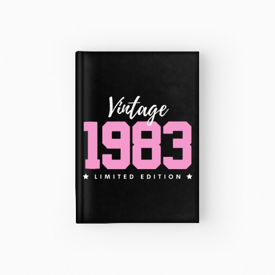 40 Years Vintage 1983 Retro 40th Birthday Hardcover Journal