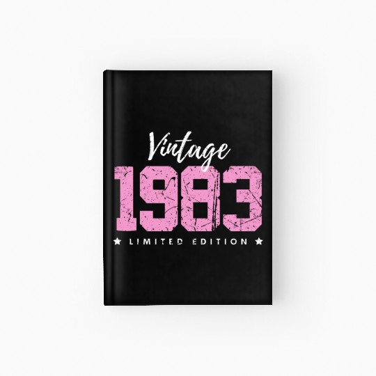 40 Years Vintage 1983 Retro 40th Birthday Hardcover Journal