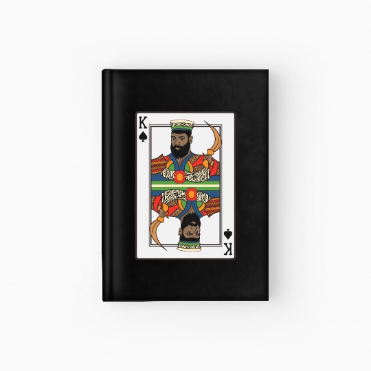King Spades African American Card Halloween Hardcover Journal