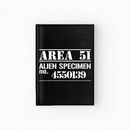 Funny Area 51 Escaped Alien Halloween Costume Hardcover Journal