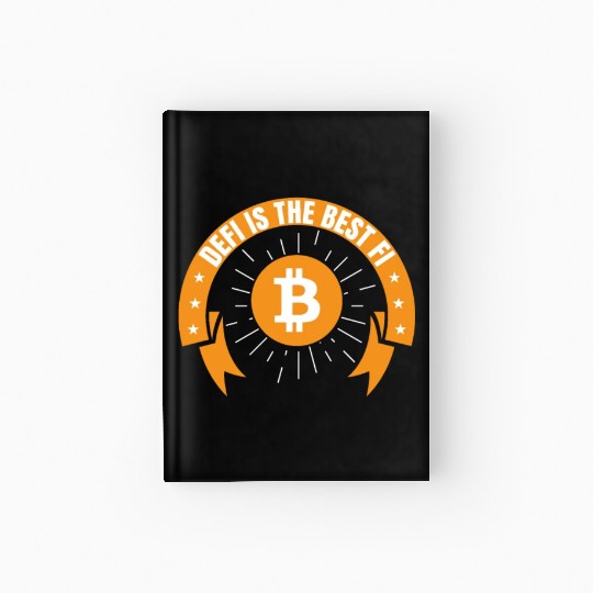 DeFi Decentralized Crypto Bitcoin Blockchain Hardcover Journal