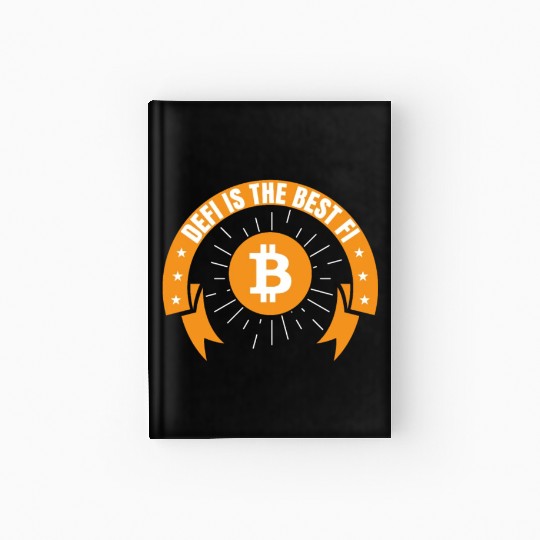 DeFi Decentralized Crypto Bitcoin Blockchain Hardcover Journal