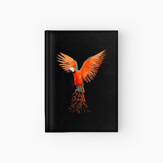 Colourful Macaw Parrots - Modern Bird Design Hardcover Journal