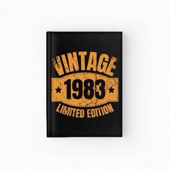 40 Years Vintage 1983 Retro 40th Birthday Hardcover Journal