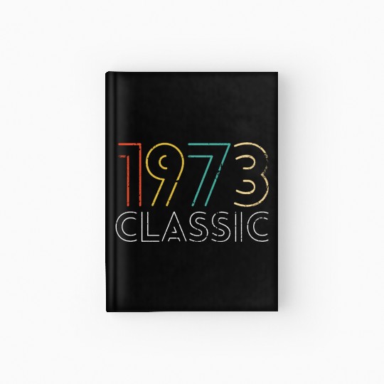 50 Years Vintage 1973 Retro 50th Birthday Hardcover Journal