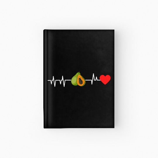 Papaya Heartbeat Hardcover Journal