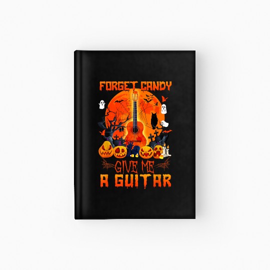 Guitar Halloween Candy Hardcover Journal